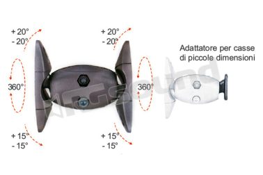26-341 Coppia supporti da parete per casse acustiche Thender