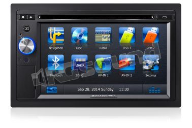 New York 845 monitor 2 Din con navigazione, lettore DVD, USB, Bluetooth Blaupunkt