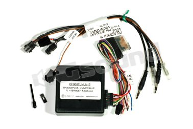 CF0007UNUN12 UNICAN PLUS con cablaggio a fili sciolti e 4 adattatori autoradio e apprendimento resistivo Paser