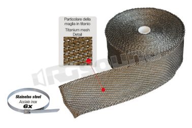 WK1 Wrapping Kit per collettori e tubi scarico - Fibra di titanio Simoni Racing