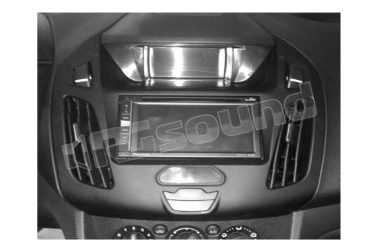 CA-HM-FOR.010B Kit 2Din nero per Ford Transit Pioneer