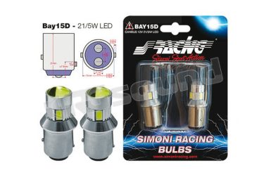 CNPD/R BAY15D indicatori LED rossi Simoni Racing