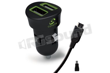MINICAC2ACOYV2 mini caricatore USB per Auto COYOTE