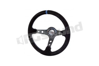 SKDOWN volante in camoscio nero 350 mm Simoni Racing