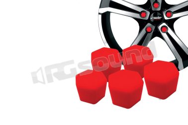 CBR/17 Copribulloni soft sil red - 17 mm Simoni Racing
