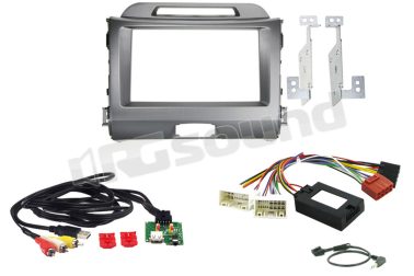 63600212 kit 2 Din con interfaccia comandi al volante per Kia Sportage Connection Integrated Solution