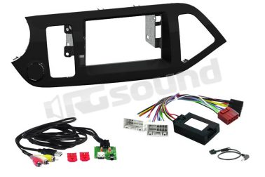 63600207 kit 2 Din con interfaccia comandi al volante per Kia Picanto Connection Integrated Solution