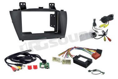 63600101 kit con mascherina e interfaccia comandi al volante + recupero AUX-IN/USB (4 poli A/V) + retrocamera Connection Integrated Solution