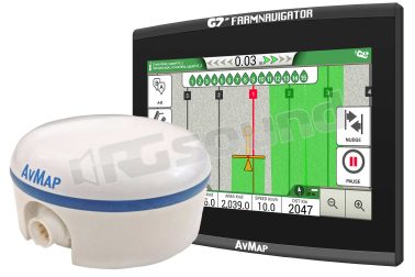 G7 Ezy Farmnavigator + Turtle Smart GPS/GNSS Navigatore completo per agricoltura, concimazione, semina, diserbo AV Map