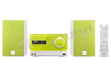 X-CM35-N micro sistema Hi-Fi con CD, Bluetooth - colore verde lime Pioneer