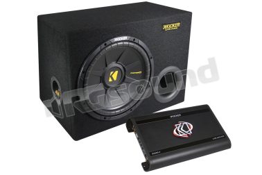KPX500.4 sub 30cm in cassa reflex e amplificatore 4 canali Kicker