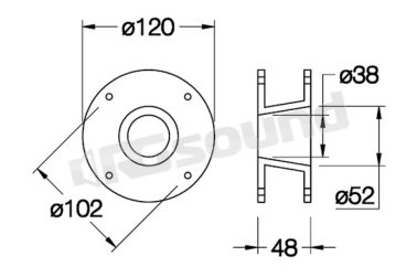 YBR707 adattatore per trombe - driver a compressione Ciare
