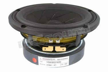 15W/8531K00 midwoofer dal cono intagliato 8 Ohm Scan Speak
