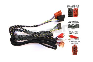 CAW-C2664 cablaggio per KAC-M1804 con gruppo FCA Kenwood