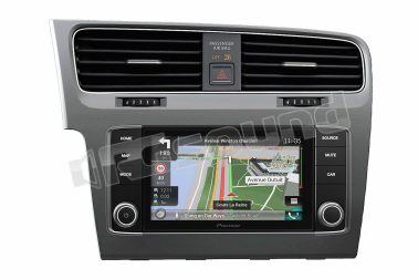 AVIC-EVO1-G71-DMD monitor con navigazione per VW GOLF 7 - finitura alluminio spazzolato Pioneer
