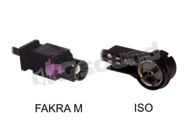 7581101 AM/FM : FAKRA M / ISO - BMW Mercedes - 15 cm Calearo
