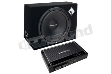 SSK300MKIII sub 30 cm in cassa con amplificatore a 2 canali Rockford Fosgate