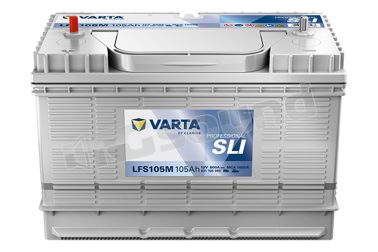 LFS105M 820 055 080 Batteria doppio uso con poli filettati Varta