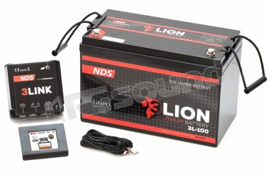 3L-100 3LION – BATTERIA AL LITIO 12V-100Ah con BMS da 100A + 3LINK e Display NDS DOMETIC