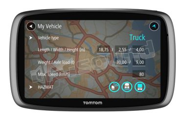 TRUCKER 6000 Navigatore per camion e camper con mappe EU TomTom