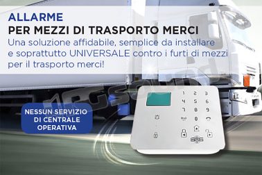 Lorry Safe allarme per mezzi di trasporto merci Paser