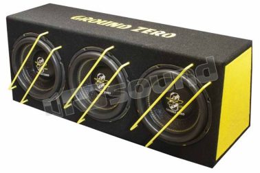 GZIB 3.2500SPL triplo sub 25cm in cassa chiusa Ground Zero