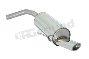 58.0001.10 Posteriore inox con terminale ovale 115x70mm per Alfa Romeo Ragazzon