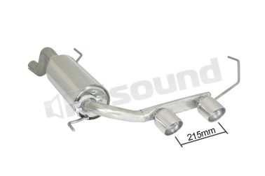50.0290.60 Posteriore inox con terminali centrali per Alfa Romeo Ragazzon