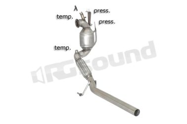 54.0243.01 Catalizzatore e tubo sostituzione filtro antiparticolato per Audi, Seat, Skoda e Volkswagen Ragazzon