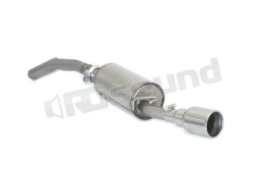 50.0421.06 Posteriore inox con terminale rotondo per Audi Ragazzon
