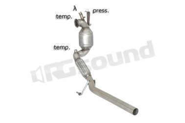 54.0263.01 Catalizzatore e tubo sostituzione filtro antiparticolato per Audi e Seat Ragazzon
