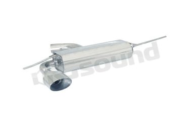 50.0094.12 Posteriore inox con terminale ovale per Audi, Seat e Volkswagen Ragazzon
