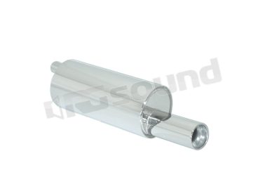 58.0179.05 Posteriore inox con terminale rotondo 90 mm per Citroen Ragazzon