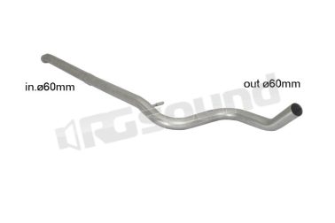 55.0270.00 Tubo centrale senza silenziatore inox Serie Evo Line per Citroen Ragazzon