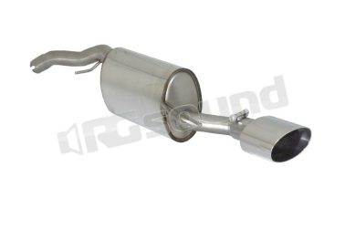 50.0216.12 Posteriore inox con terminale ovale per Fiat Ragazzon
