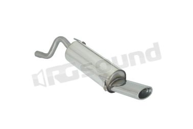 50.0191.10 Posteriore inox con terminale ovale per Fiat Ragazzon