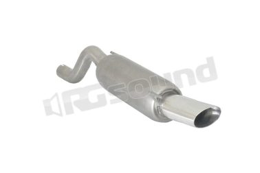 10.0203.13 Posteriore inox con terminale ovale per Fiat Ragazzon