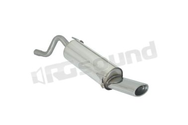 50.0130.10 Posteriore inox con terminale ovale per Fiat Ragazzon