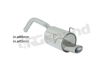 58.0645.10 Posteriore inox con terminale ovale per Fiat Ragazzon