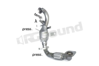 54.0275.01 Catalizzatore e tubo sostituzione filtro antiparticolato per Ford Ragazzon