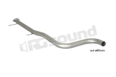 55.0337.00 Tubo centrale senza silenziatore inox per Ford Ragazzon