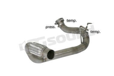 55.0414.00 Tubo sostituzione filtro antiparticolato Gr. N inox per Jeep Ragazzon