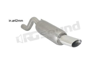 10.0519.13 Posteriore inox con terminale ovale per Opel Ragazzon