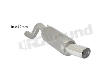 10.0519.60 Posteriore inox con terminale rotondo per Opel Ragazzon