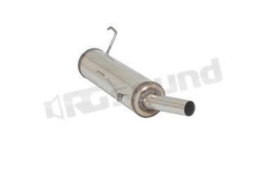 58.0145.99 Posteriore inox con terminale rotondo 50 mm per Peugeot Ragazzon