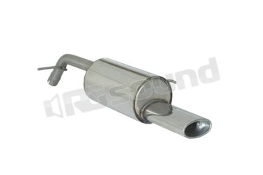 58.0302.10 Posteriore inox con terminale ovale per Peugeot Ragazzon