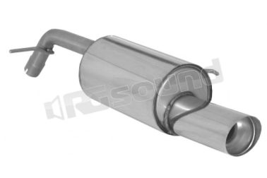 58.0302.54 Posteriore inox con terminale rotondo 102 mm per Peugeot Ragazzon