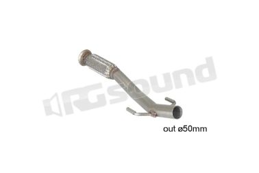 50.0470.80 Tubo anteriore con flessibile inox per Peugeot Ragazzon