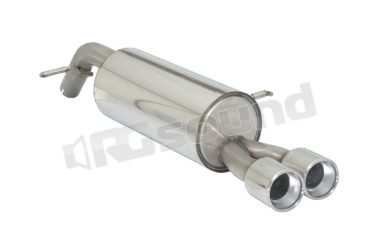 58.0408.27 Posteriore inox con terminali rotondi sfalsati per Peugeot Ragazzon