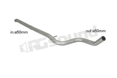 55.0106.00 Tubo centrale Gr. N senza silenziatore inox per Peugeot Ragazzon